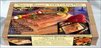 12" cedar plank salmon package