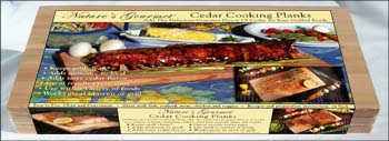 nature's gourmet 16" ribs and cedar plank salmon package